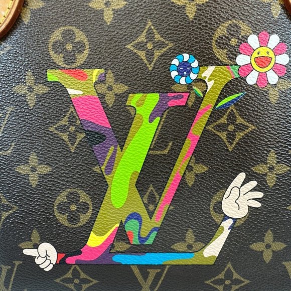 Louis Vuitton MOCA Neverfull PM Takashi Murakami hands LV Monogram bag rare - Picture 3 of 15